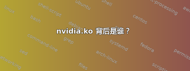 nvidia.ko 背后是谁？