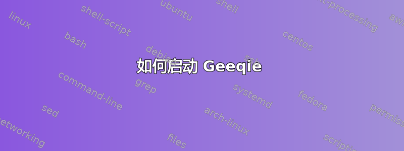 如何启动 Geeqie