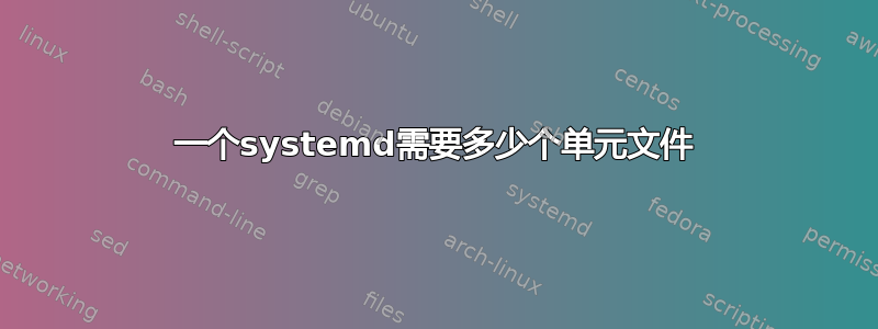 一个systemd需要多少个单元文件