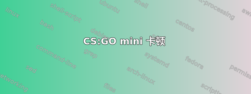 CS:GO mini 卡顿