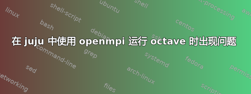 在 juju 中使用 openmpi 运行 octave 时出现问题