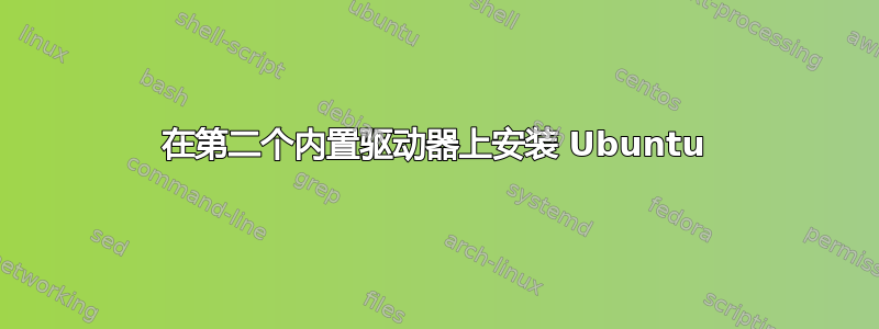 在第二个内置驱动器上安装 Ubuntu