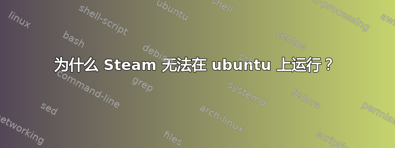 为什么 Steam 无法在 ubuntu 上运行？