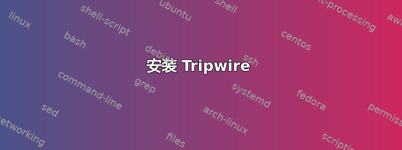 安装 Tripwire