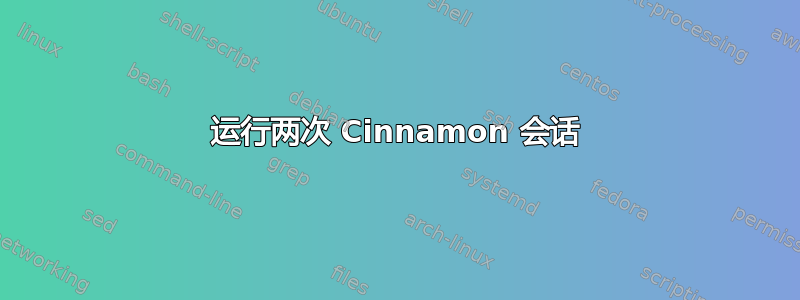 运行两次 Cinnamon 会话