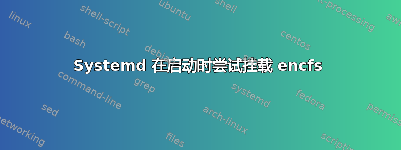 Systemd 在启动时尝试挂载 encfs