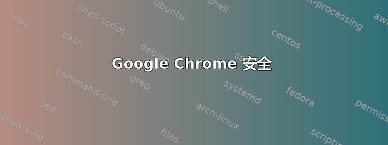 Google Chrome 安全