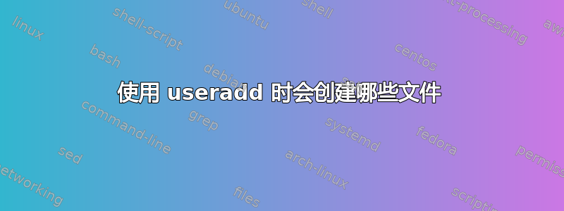 使用 useradd 时会创建哪些文件