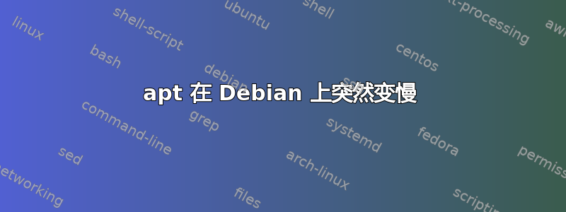 apt 在 Debian 上突然变慢