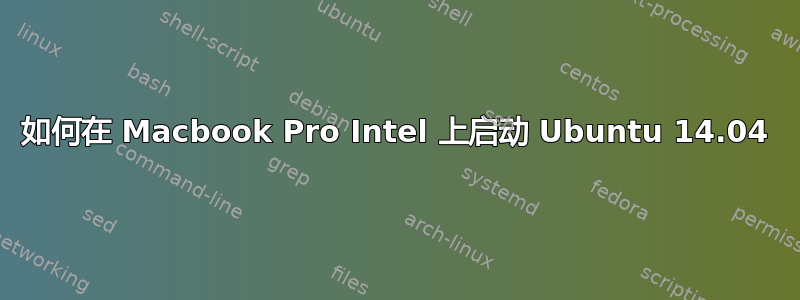 如何在 Macbook Pro Intel 上启动 Ubuntu 14.04