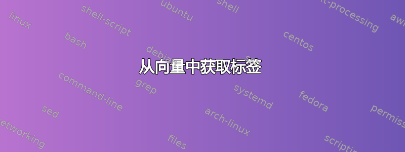 从向量中获取标签