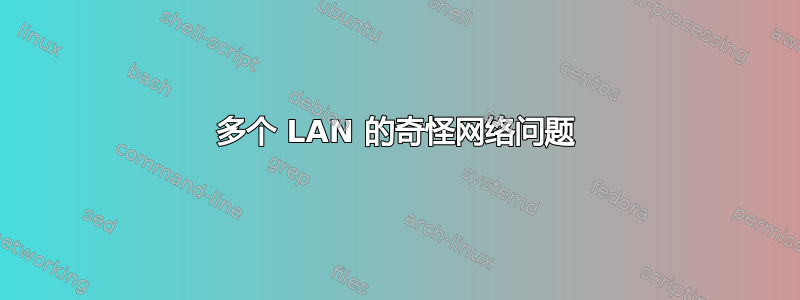 多个 LAN 的奇怪网络问题