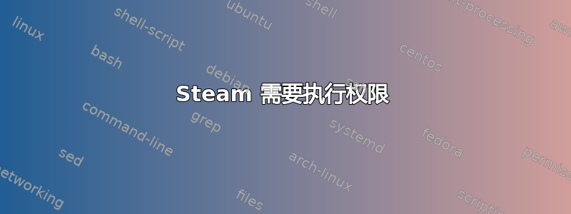 Steam 需要执行权限