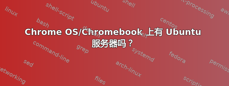 Chrome OS/Chromebook 上有 Ubuntu 服务器吗？