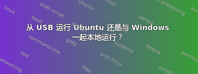 从 USB 运行 Ubuntu 还是与 Windows 一起本地运行？