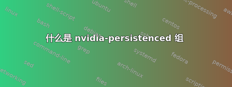 什么是 nvidia-persistenced 组