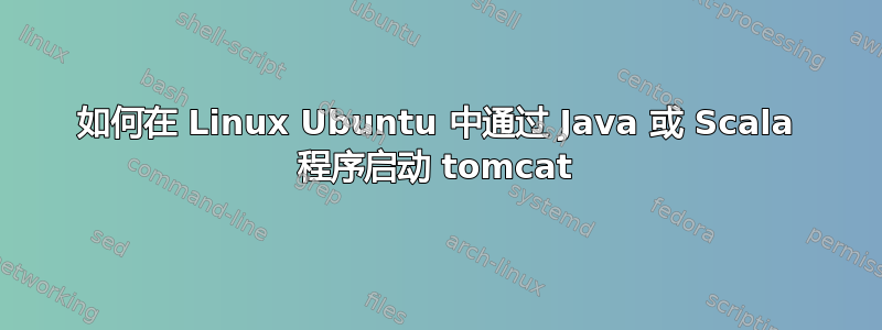 如何在 Linux Ubuntu 中通过 Java 或 Scala 程序启动 tomcat