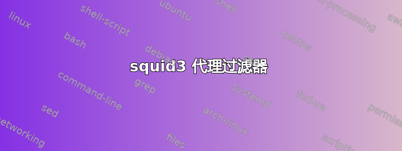 squid3 代理过滤器