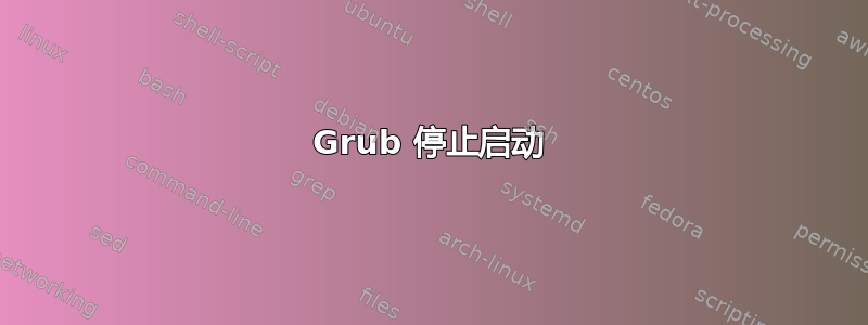 Grub 停止启动