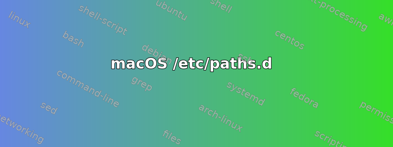 macOS /etc/paths.d 