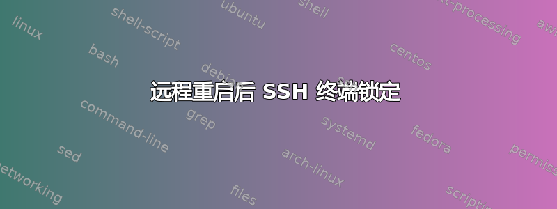 远程重启后 SSH 终端锁定