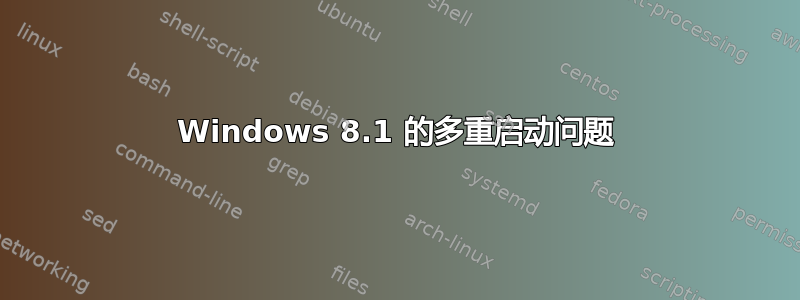 Windows 8.1 的多重启动问题