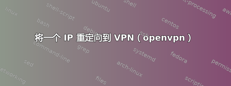 将一个 IP 重定向到 VPN（openvpn）