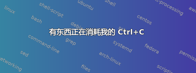 有东西正在消耗我的 Ctrl+C