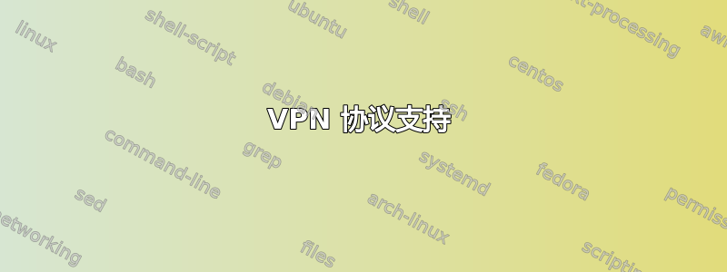 VPN 协议支持