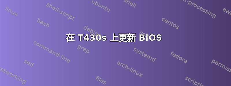 在 T430s 上更新 BIOS