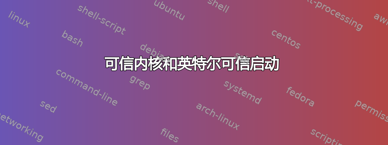 可信内核和英特尔可信启动