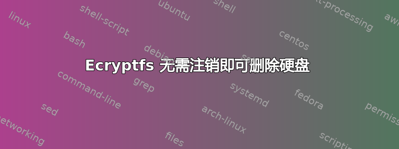 Ecryptfs 无需注销即可删除硬盘