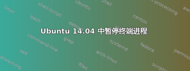 Ubuntu 14.04 中暂停终端进程