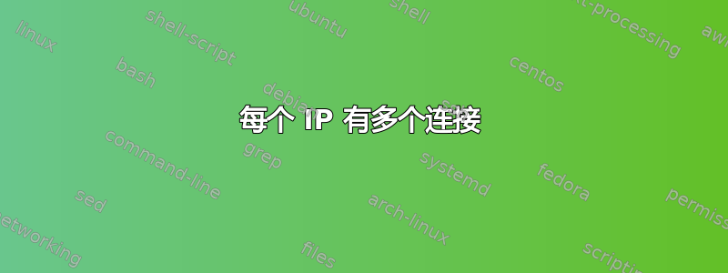 每个 IP 有多个连接