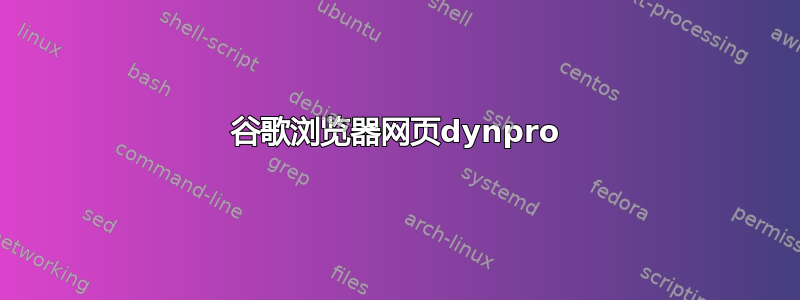 谷歌浏览器网页dynpro