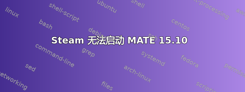 Steam 无法启动 MATE 15.10 