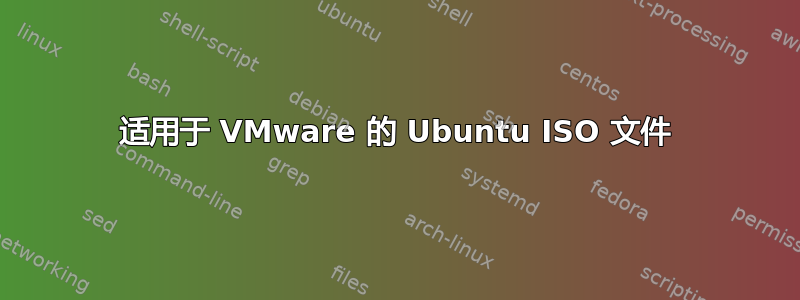 适用于 VMware 的 Ubuntu ISO 文件