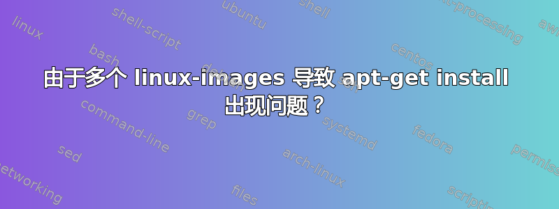 由于多个 linux-images 导致 apt-get install 出现问题？