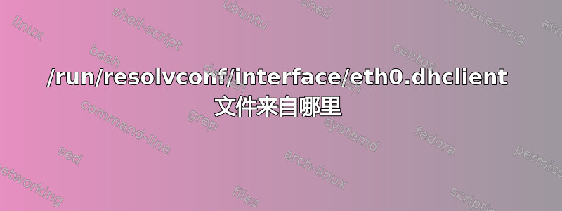 /run/resolvconf/interface/eth0.dhclient 文件来自哪里