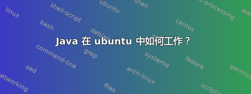 Java 在 ubuntu 中如何工作？