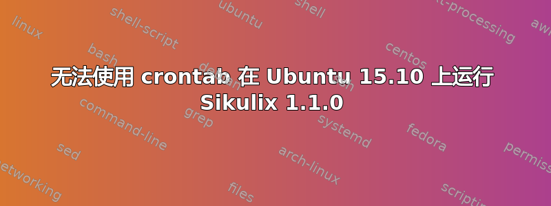 无法使用 crontab 在 Ubuntu 15.10 上运行 Sikulix 1.1.0