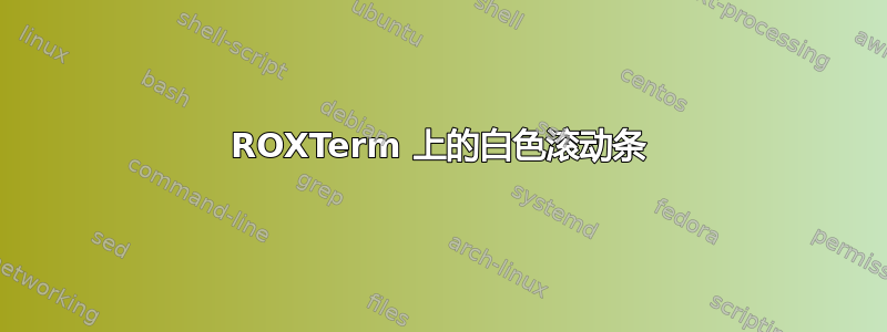 ROXTerm 上的白色滚动条