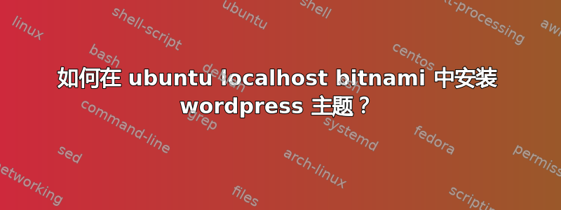 如何在 ubuntu localhost bitnami 中安装 wordpress 主题？