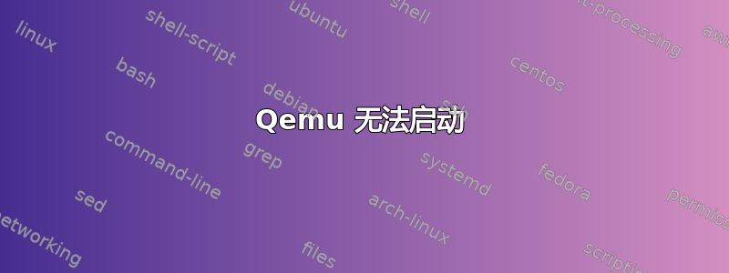 Qemu 无法启动