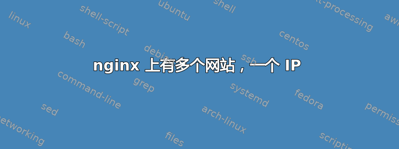 nginx 上有多个网站，一个 IP