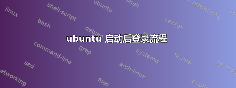 ubuntu 启动后登录流程