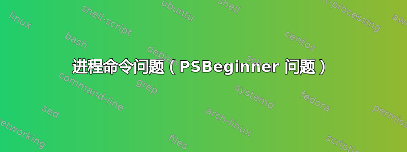 进程命令问题（PSBeginner 问题）