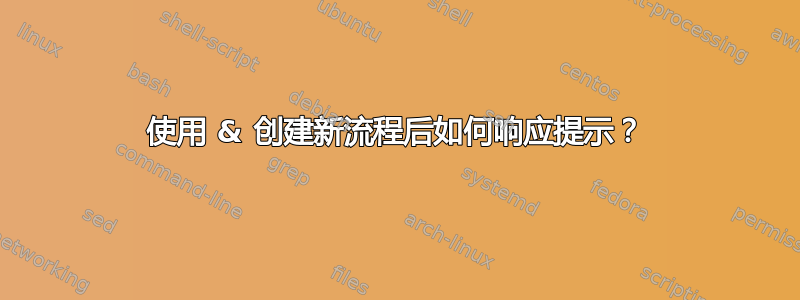 使用 & 创建新流程后如何响应提示？