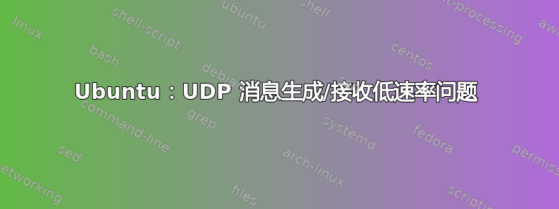 Ubuntu：UDP 消息生成/接收低速率问题