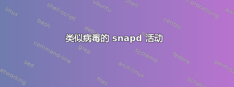 类似病毒的 snapd 活动 